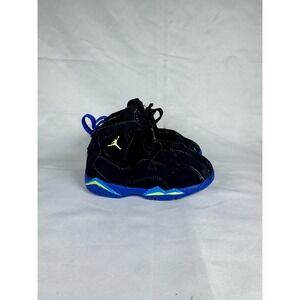 Air Jordan True Flight 343797-074 Toddler US 7 Sneaker Black Basketball Shoes